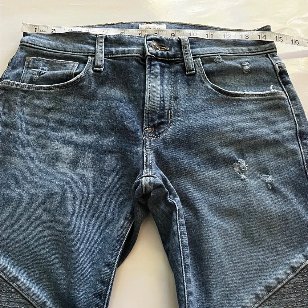 Hudson Jeans Ethan Biker Super Skinny Size 29